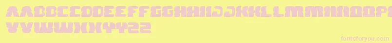 ForestJump Font – Pink Fonts on Yellow Background