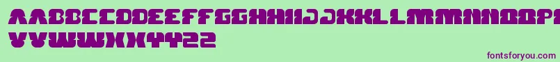 ForestJump Font – Purple Fonts on Green Background