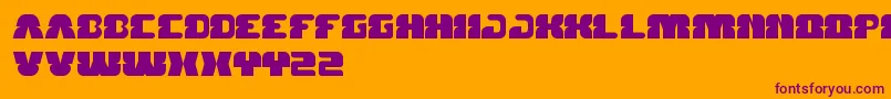 ForestJump Font – Purple Fonts on Orange Background