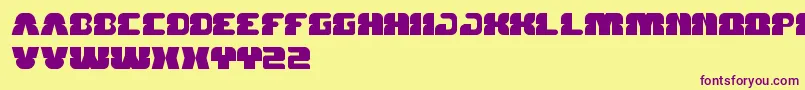 ForestJump Font – Purple Fonts on Yellow Background