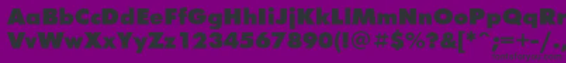 Futurafuturisblackc Font – Black Fonts on Purple Background