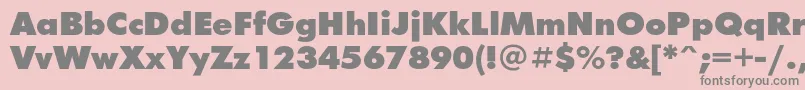 Futurafuturisblackc Font – Gray Fonts on Pink Background