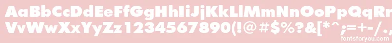 Futurafuturisblackc Font – White Fonts on Pink Background