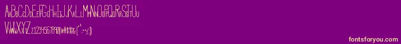 fuente HbmSerenity – Fuentes Amarillas Sobre Fondo Morado