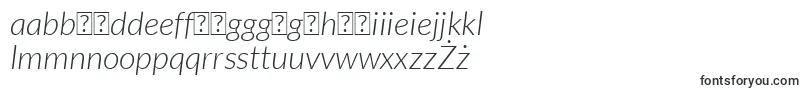 Czcionka LatoLightitalic – maltańskie czcionki
