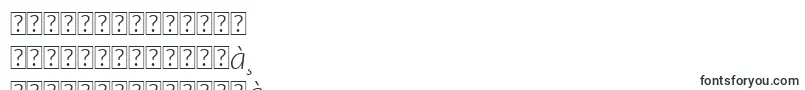 Czcionka LatoLightitalic – tajskie czcionki