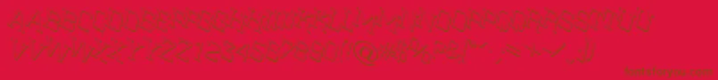 Шрифт ACitynovattlshtwlt – коричневые шрифты на красном фоне