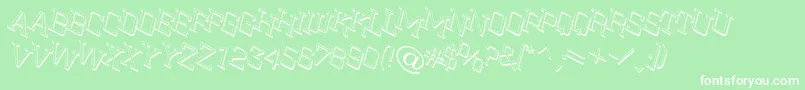 ACitynovattlshtwlt Font – White Fonts on Green Background