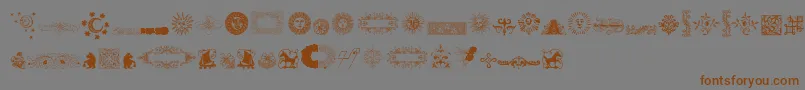 Más sobre la fuente RoughOrnamentsFree fuente RoughOrnamentsFree – Fuentes Marrones Sobre Fondo Gris