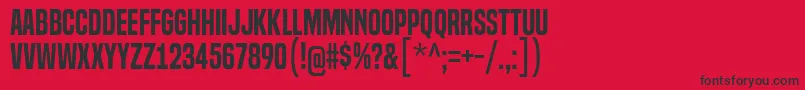 BuiltTitlingSb Font – Black Fonts on Red Background