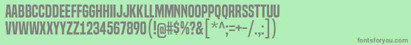 BuiltTitlingSb Font – Gray Fonts on Green Background