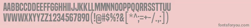 BuiltTitlingSb Font – Gray Fonts on Pink Background