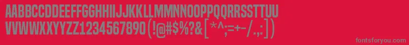 BuiltTitlingSb Font – Gray Fonts on Red Background