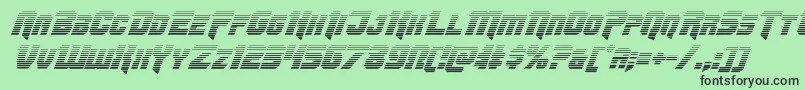 Omegaforcegradital11 Font – Black Fonts on Green Background