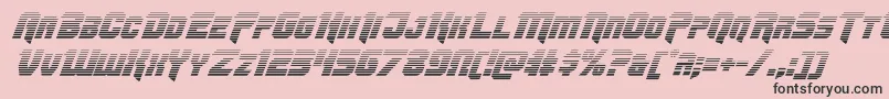 Omegaforcegradital11 Font – Black Fonts on Pink Background