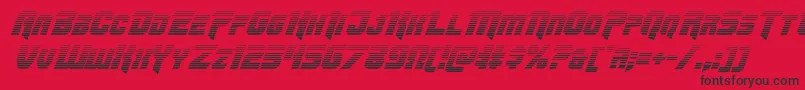 Omegaforcegradital11 Font – Black Fonts on Red Background