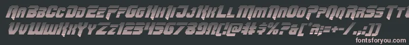 Omegaforcegradital11 Font – Pink Fonts on Black Background