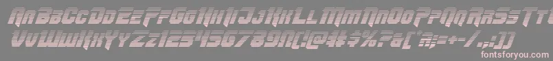 Omegaforcegradital11 Font – Pink Fonts on Gray Background