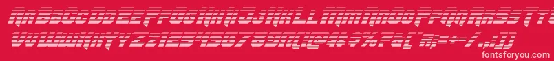 Omegaforcegradital11 Font – Pink Fonts on Red Background