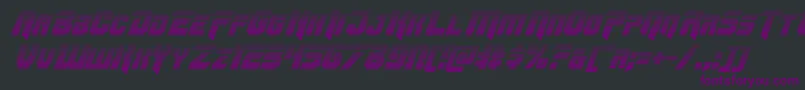 Omegaforcegradital11 Font – Purple Fonts on Black Background