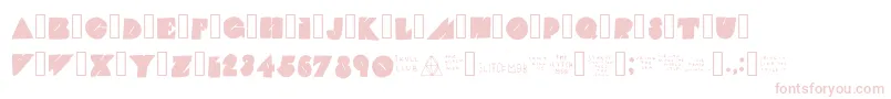 TheGlitchMob Font – Pink Fonts on White Background