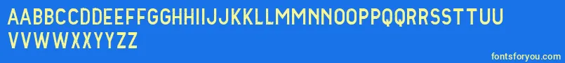 VtksSucess Font – Yellow Fonts on Blue Background