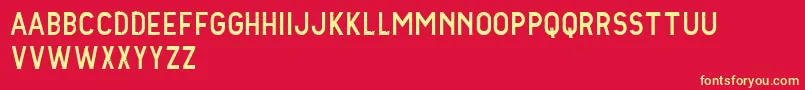 VtksSucess Font – Yellow Fonts on Red Background