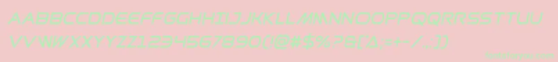 Prometheancondital Font – Green Fonts on Pink Background