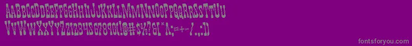 Police Youngerbrosrotate – polices grises sur fond violet