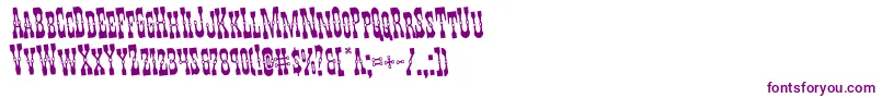 Youngerbrosrotate-Schriftart – Violette Schriften auf weißem Hintergrund