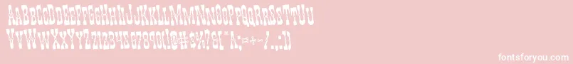 Youngerbrosrotate Font – White Fonts on Pink Background