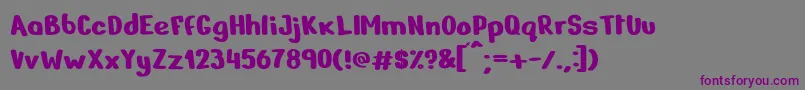 Шрифт Nerko – фиолетовые шрифты на сером фоне