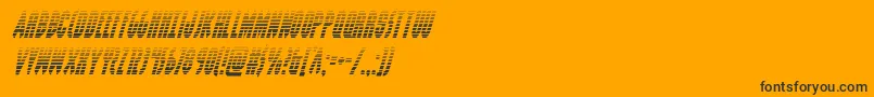 Grendelsmothergradital Font – Black Fonts on Orange Background
