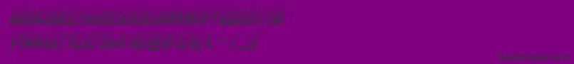 Шрифт Grendelsmothergradital – чёрные шрифты на фиолетовом фоне
