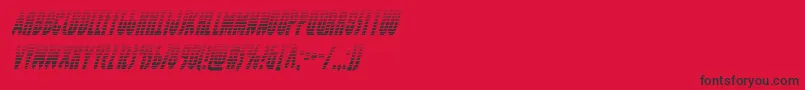 Grendelsmothergradital Font – Black Fonts on Red Background