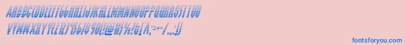 Grendelsmothergradital Font – Blue Fonts on Pink Background
