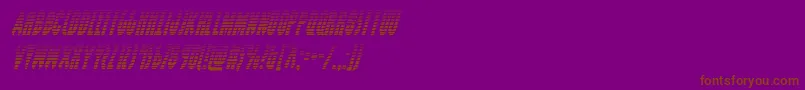 Grendelsmothergradital Font – Brown Fonts on Purple Background