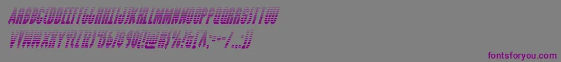 Grendelsmothergradital Font – Purple Fonts on Gray Background
