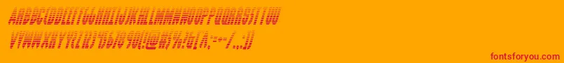 Grendelsmothergradital Font – Red Fonts on Orange Background