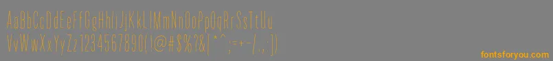 ThinfingersThinfingers Font – Orange Fonts on Gray Background
