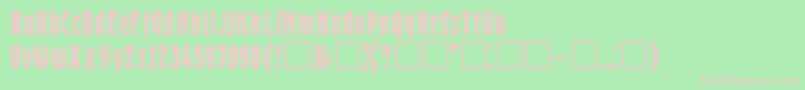 DgHerold Font – Pink Fonts on Green Background