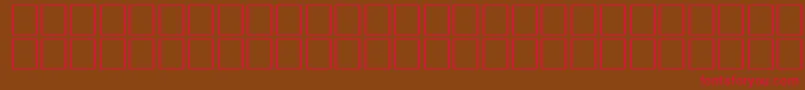 NeptuneRegular Font – Red Fonts on Brown Background