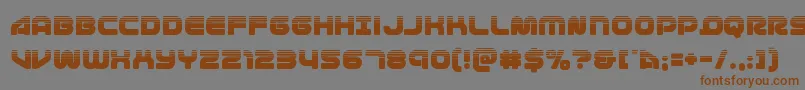 1stenterpriseshalf Font – Brown Fonts on Gray Background