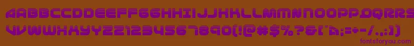 1stenterpriseshalf Font – Purple Fonts on Brown Background