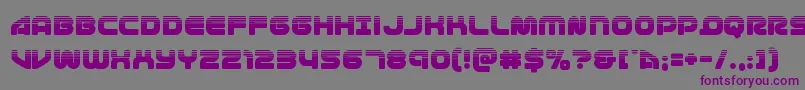 フォント1stenterpriseshalf – 紫色のフォント、灰色の背景