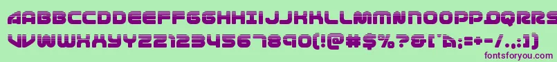 1stenterpriseshalf Font – Purple Fonts on Green Background