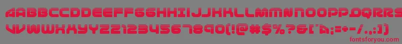 1stenterpriseshalf Font – Red Fonts on Gray Background