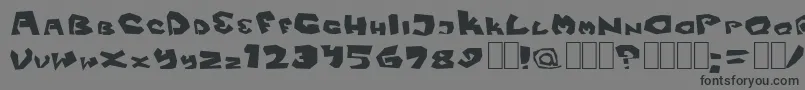Fitsvamp Font – Black Fonts on Gray Background