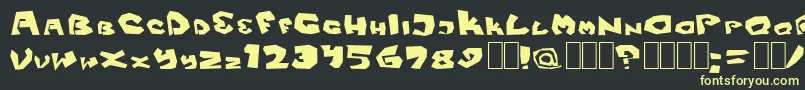 Fitsvamp Font – Yellow Fonts on Black Background