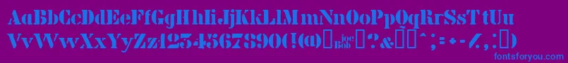 Billiekid Font – Blue Fonts on Purple Background